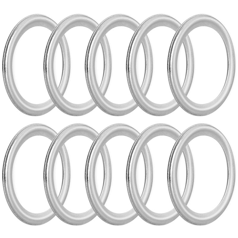 AOIT M20 Oil Drain Plug Gaskets Crush Washers Seals Rings for Subaru Baja Forester Impreza Legacy Outback STI WRX, Replacement for The Part # 11126AA000, Used for Oil Change, 10 Pack - Image 1